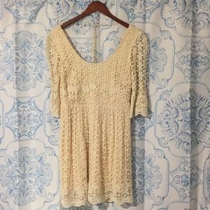 Romantic flower design mini dress